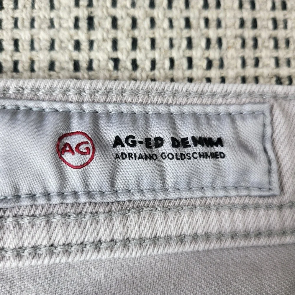 AG Adriano Goldschmied Everett Jeans Mens 35x28 Gray Slim Straight Pants